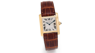 Cartier Tank Française 30mm 18k yellow gold White