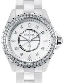 Chanel J12 Quartz White h3110 White ceramic White