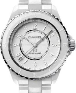 Chanel J12 H6186 White ceramic White