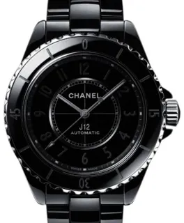 Chanel J12 H6185 Black ceramic Black