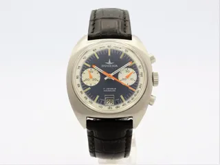 Dugena Chronograph 17 Jewels Incabloc 157 40.5mm Stainless steel Blue