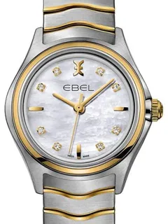 Ebel Wave 1216197 30mm Yellow gold and Stainless steel White