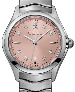 Ebel Wave 1216217 30mm Stainless steel Pink