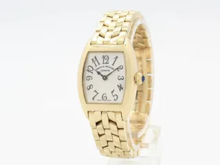 Franck Muller Cintru00e9e Curvex 2500 Yellow gold White