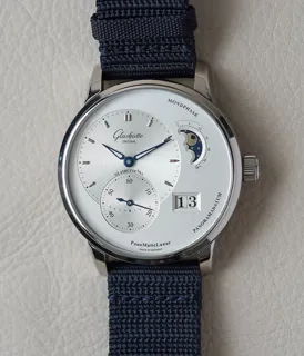 Glashütte PanoMaticLunar 1-90-02-42-32-64 40mm Stainless steel Silver