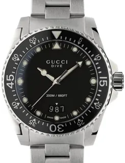 Gucci Dive YA136301B Stainless steel Black