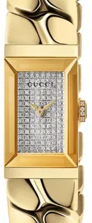 Gucci G-Frame YA147512 Yellow gold Gemstones