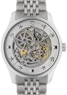 Gucci G-Timeless YA126357 Stainless steel Skeletonized