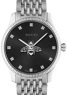 Gucci G-Timeless YA1264154 Stainless steel Black