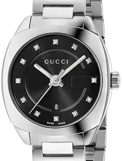 Gucci Gg Quartz YA142503 Stainless steel Black