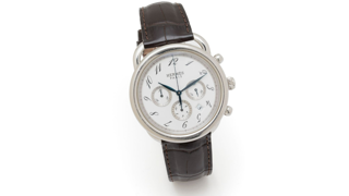 Hermès Arceau AR4.910 43mm Stainless steel White