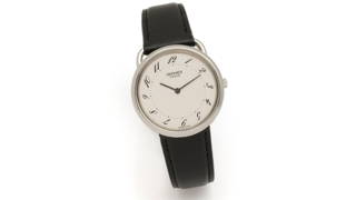 Hermès Arceau 33mm Stainless steel White