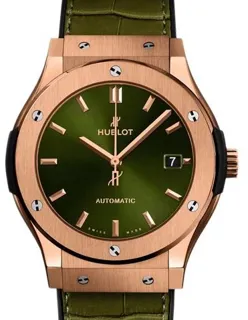 Hublot Classic Fusion 45, 42, 38, 33  511.OX.8980.LR 45mm Yellow gold Green