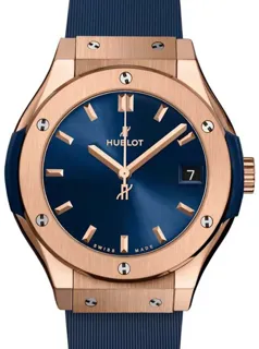 Hublot Classic Fusion 511.OX.7180.RX Yellow gold Blue