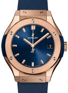 Hublot Classic Fusion 542.OX.7180.RX Yellow gold Blue