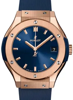 Hublot Classic Fusion 581.OX.7180.RX Yellow gold Blue