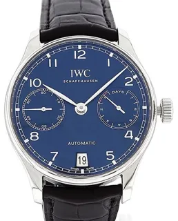 IWC Portugieser IW500710 Stainless steel Blue