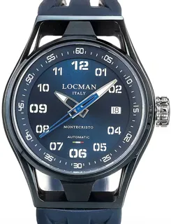 Locman Montecristo 0537B02S-BLBLWHSB 42mm Stainless steel Blue