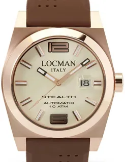 Locman Stealth 0205RRAVF5N0SIN 43mm Stainless steel and PVD Golden