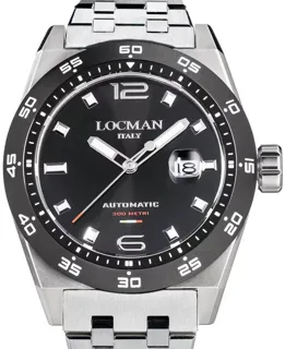 Locman Stealth 0220A01A-0KBKNKB0 46mm Stainless steel Black