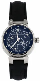 Louis Vuitton Tambour Stainless steel Black