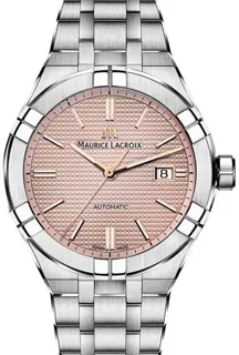 Maurice Lacroix AIKON AI6008-SS002-730-1 Stainless steel Pink and Salmon