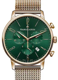 Maurice Lacroix Eliros EL1098-PVP06-620-1 Yellow gold and Stainless steel Green