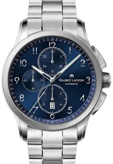 Maurice Lacroix Pontos Chronographe PT6388-SS002-420-1 Stainless steel Blue