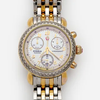 Michele 33mm Stainless steel and Gold-tone steel