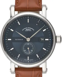 Mühle Glashütte Teutonia M1-33-42-LB 41mm Stainless steel Blue