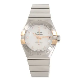 Omega Constellation 123.20.27.20.55.004 27mm Stainless steel and Red gold White