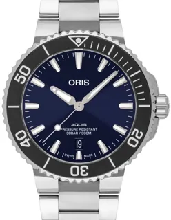 Oris Aquis 01 733 7730 4135-07 8 24 05PEB Stainless steel Blue