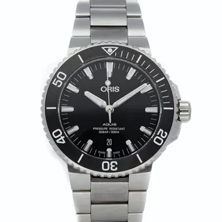 Oris Aquis 01 733 7730 4154-07 8 24 05PEB Stainless steel Black