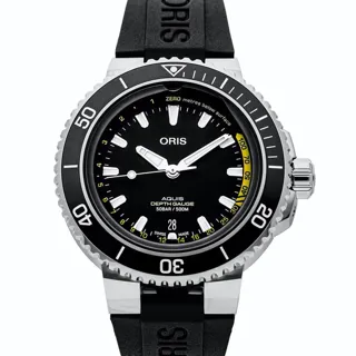 Oris Aquis 01 733 7755 4154-Set RS Stainless steel Black