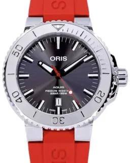 Oris Aquis Date 01 733 7730 4153-07 4 24 66EB Stainless steel Gray