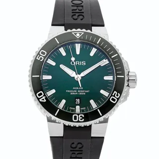 Oris Aquis Date 01 733 7730 4157-07 4 24 64EB Stainless steel Green