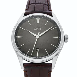 Oris Artelier Date 01 733 7721 4053-07 5 21 65FC Stainless steel Gray