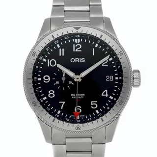 Oris Big Crown 01 748 7756 4064-07 8 22 08 Stainless steel Black