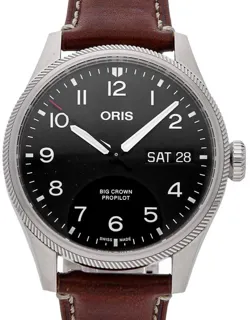 Oris Big Crown 01 752 7760 4164-07 5 22 07LC Stainless steel Black