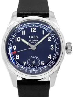 Oris Big Crown Pointer Date 01 403 7776 4065-07 5 19 11 Stainless steel Blue