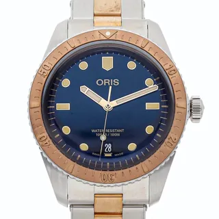 Oris Divers Sixty Five 01 733 7707 4355-07 8 20 17 Bronze and Stainless steel Blue