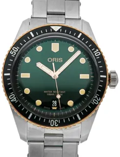 Oris Divers Sixty Five 01 733 7707 4357-07 8 20 18 Bronze and Stainless steel Green