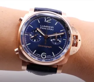 Panerai Luminor Marina PAM 01111 Goldtech Blue