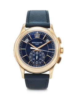 Patek Philippe Annual Calendar Chronograph 5905R-010 42mm Rose gold Blue