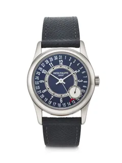 Patek Philippe Calatrava 6000G-012 White gold Blue