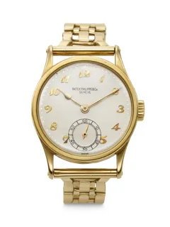 Patek Philippe Calatrava 96 18k Gold Silver