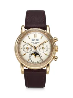 Patek Philippe Perpetual Calendar Chronograph 3970E 36mm 18k rose gold Silver