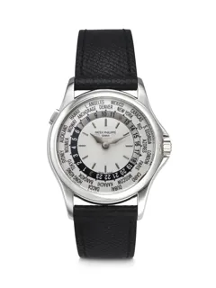 Patek Philippe World Time 5110G-001 White gold Silver