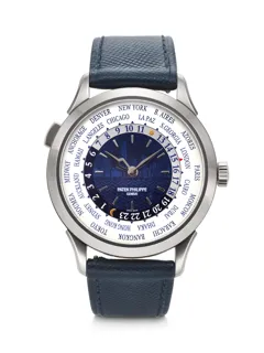 Patek Philippe World Time 5230G-010 White gold Blue