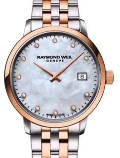 Raymond Weil Toccata 5985-SP5-97081 Red gold$Stainless Steel White